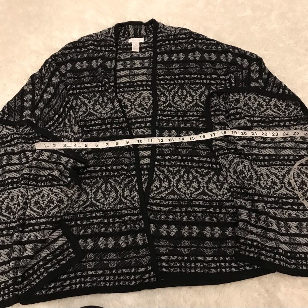 Chicos open front cardigan batwing sleeve size 0 small - Picture 5 of 6